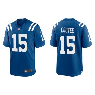 Men's Indianapolis Colts Keke Coutee #15 Royal Game Jersey
