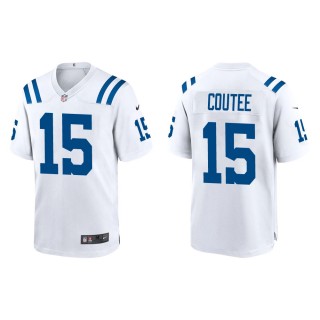 Men's Indianapolis Colts Keke Coutee #15 White Game Jersey