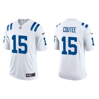 Men's Indianapolis Colts Keke Coutee #15 White Vapor Limited Jersey