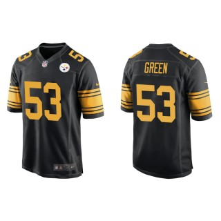 Men's Pittsburgh Steelers Kendrick Green #53 Black Alternate Game Jersey