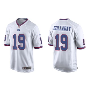 Men's New York Giants Kenny Golladay #19 White Alternate Game Jersey