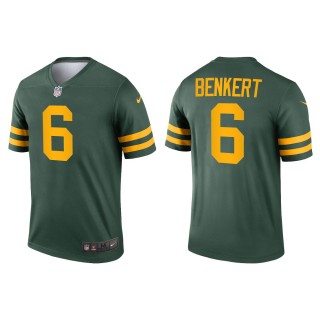 Men's Green Bay Packers Kurt Benkert #6 Green Alternate Legend Jersey