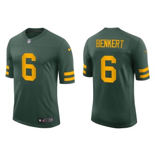 Men's Green Bay Packers Kurt Benkert #6 Green Alternate Vapor Limited Jersey