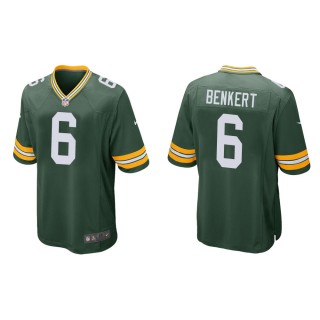Men's Green Bay Packers Kurt Benkert #6 Green Game Jersey