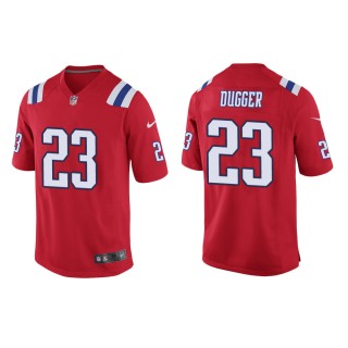 Men's New England Patriots Kyle Dugger #23 Red Alternate Game Jersey