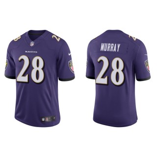 Men's Baltimore Ravens Latavius Murray #28 Purple Vapor Limited Jersey