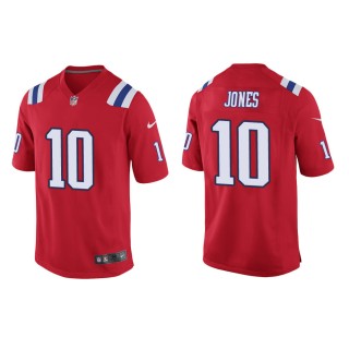 Men's New England Patriots Mac Jones #10 Red Alternate Game Jersey