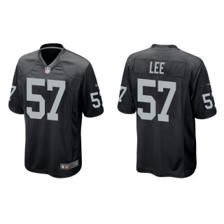 Men's Las Vegas Raiders Marquel Lee #57 Black Game Jersey