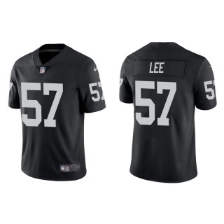 Men's Las Vegas Raiders Marquel Lee #57 Black Vapor Limited Jersey