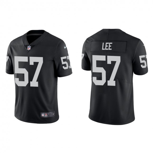 Men's Las Vegas Raiders Marquel Lee #57 Black Vapor Limited Jersey