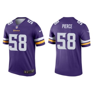 Men's Minnesota Vikings Michael Pierce #58 Purple Legend Jersey