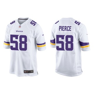 Men's Minnesota Vikings Michael Pierce #58 White Game Jersey