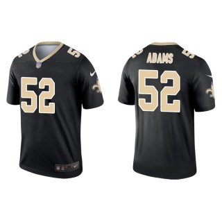 Men's New Orleans Saints Montravius Adams #52 Black Legend Jersey