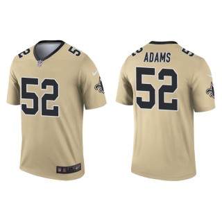 Men's New Orleans Saints Montravius Adams #52 Gold Inverted Legend Jersey