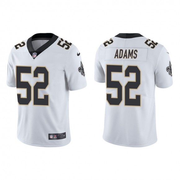 Men's New Orleans Saints Montravius Adams #52 White Vapor Limited Jersey