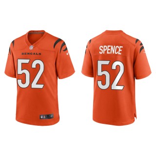 Men's Cincinnati Bengals Noah Spence #52 Orange Game Jersey