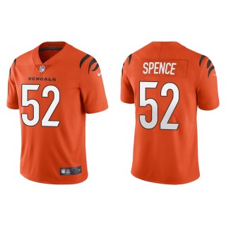 Men's Cincinnati Bengals Noah Spence #52 Orange Vapor Limited Jersey