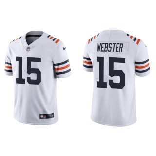 Men's Chicago Bears Nsimba Webster #15 White Classic Limited Jersey