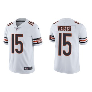 Men's Chicago Bears Nsimba Webster #15 White Vapor Limited Jersey
