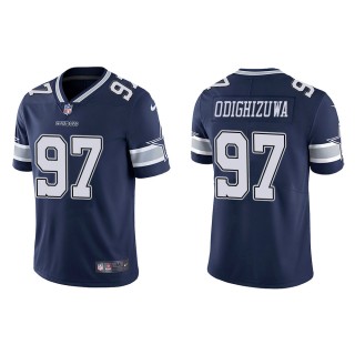 Men's Dallas Cowboys Osa Odighizuwa #97 Navy Vapor Limited Jersey