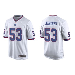 Men's New York Giants Oshane Ximines #53 White Alternate Game Jersey