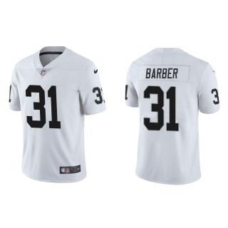 Men's Las Vegas Raiders Peyton Barber #31 White Vapor Limited Jersey