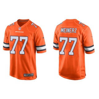 Men's Denver Broncos Quinn Meinerz #77 Orange Alternate Game Jersey