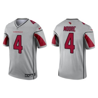 Men's Arizona Cardinals Rondale Moore #4 Silver 2021 Inverted Legend Jersey