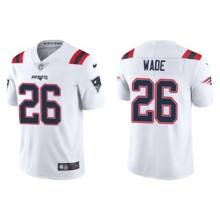 Men's New England Patriots Shaun Wade #26 White Vapor Limited Jersey