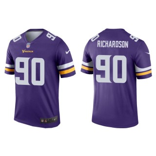 Men's Minnesota Vikings Sheldon Richardson #90 Purple Legend Jersey