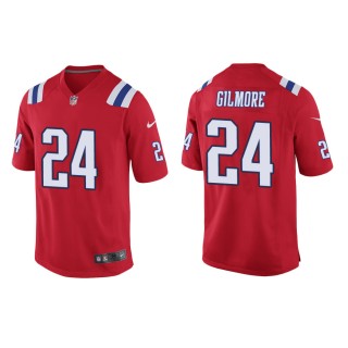 Men's New England Patriots Stephon Gilmore #24 Red Alternate Game Jersey