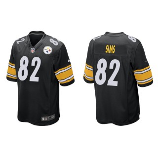 Men's Pittsburgh Steelers Steven Sims #82 Black Game Jersey