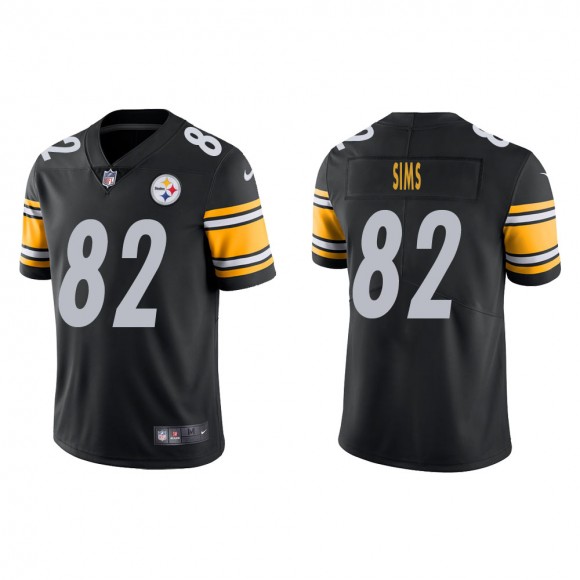 Men's Pittsburgh Steelers Steven Sims #82 Black Vapor Limited Jersey