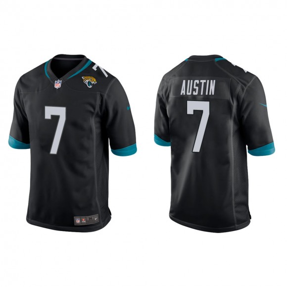 Men's Jacksonville Jaguars Tavon Austin #7 Black Game Jersey