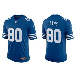 Men's Indianapolis Colts Tyler Davis #80 Royal Alternate Vapor Limited Jersey