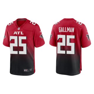 Men's Atlanta Falcons Wayne Gallman #26 Red Game Jersey