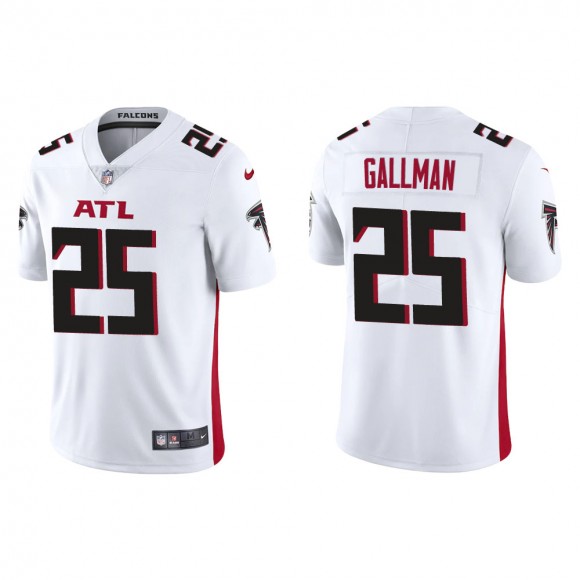 Men's Atlanta Falcons Wayne Gallman #40 White Vapor Limited Jersey