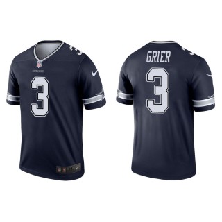 Men's Dallas Cowboys Will Grier #3 Navy Legend Jersey