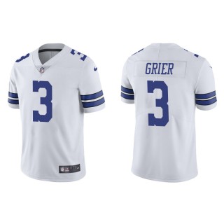 Men's Dallas Cowboys Will Grier #3 White Vapor Limited Jersey