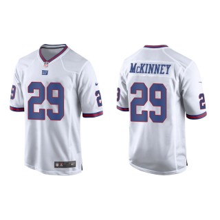 Men's New York Giants Xavier McKinney #29 White Alternate Game Jersey