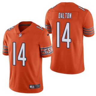 Men's Chicago Bears Andy Dalton Orange Vapor Limited Jersey