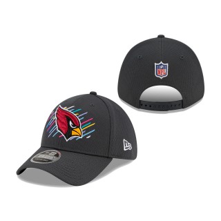 Cardinals Charcoal 2021 NFL Crucial Catch 9FORTY Adjustable Hat