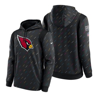 Cardinals Charcoal 2021 NFL Crucial Catch Therma Pullover Hoodie