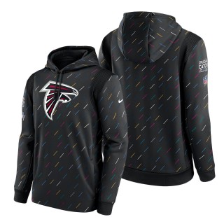 Falcons Charcoal 2021 NFL Crucial Catch Therma Pullover Hoodie