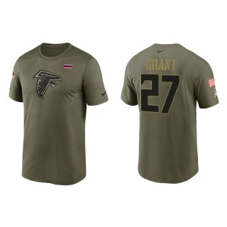 2021 Salute To Service Men's Falcons Richie Grant Olive Legend Performance T-Shirt