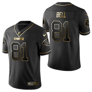 Men's Kansas City Chiefs Blake Bell Black Golden Edition Jersey