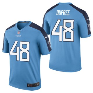 Men's Tennessee Titans Bud Dupree Light Blue Color Rush Legend Jersey