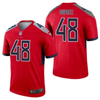 Men's Tennessee Titans Bud Dupree Red Inverted Legend Jersey