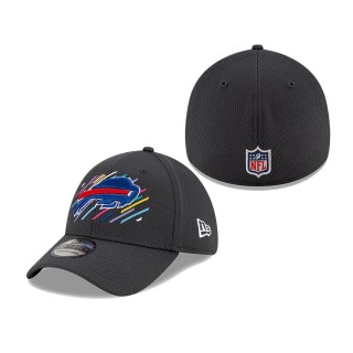 Bills Charcoal 2021 NFL Crucial Catch 39THIRTY Flex Hat