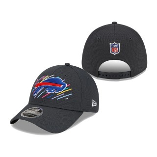 Bills Charcoal 2021 NFL Crucial Catch 9FORTY Adjustable Hat
